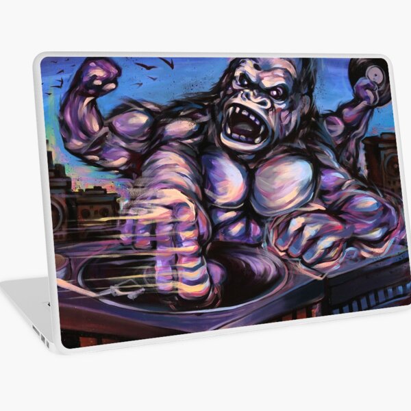 KING QUAD MASSIVE DJ TURNTABLE RECORD VINYL Laptop Skin