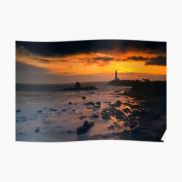 Sunset at Pigeon Point Lighthouse Poster