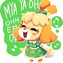 Animal Crossing Isabelle Singing Bubblegum Kk Sticker By