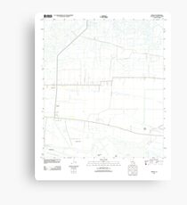 USGS TOPO Map Louisiana LA Creole 20120312 TM Canvas Print