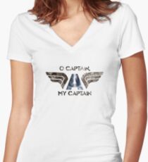 O' Captain Women's Fitted V-Neck T-Shirt