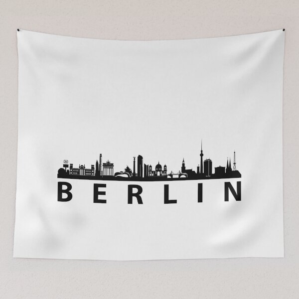 Item preview, Berlin Skyline art designed and sold by Elenia Design.
