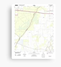 USGS TOPO Map Louisiana LA Crew Lake 20120404 TM Canvas Print