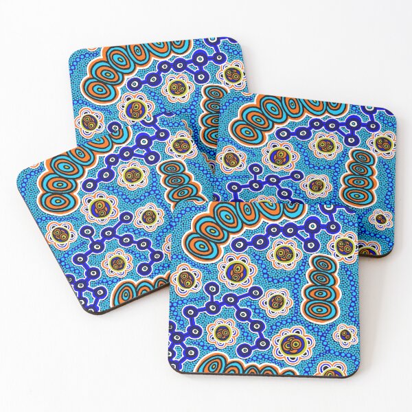 Item preview, Authentic Aboriginal Art - Yugarabul Gathering by the River designed and sold by HogarthArts.