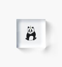 Panda-a-corn Acrylic Block