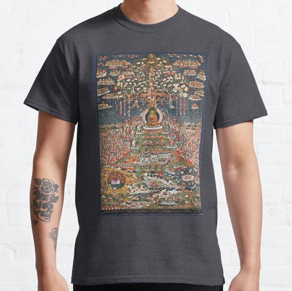 Item preview, Amitabha, the Buddha of the Western Pure Land (Sukhavati) (Restored Tibetan Artwork) designed and sold by PromoteProgress.
