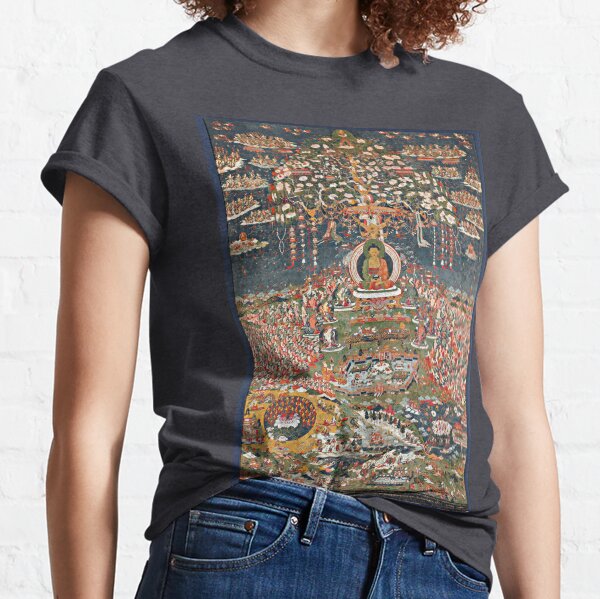 Item preview, Amitabha, the Buddha of the Western Pure Land (Sukhavati) (Restored Tibetan Artwork) designed and sold by PromoteProgress.