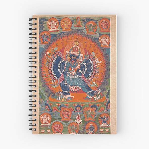 Item preview, Vajrabhairava with His Consort Vajravetali (Restored Tibetan Artwork) designed and sold by PromoteProgress.