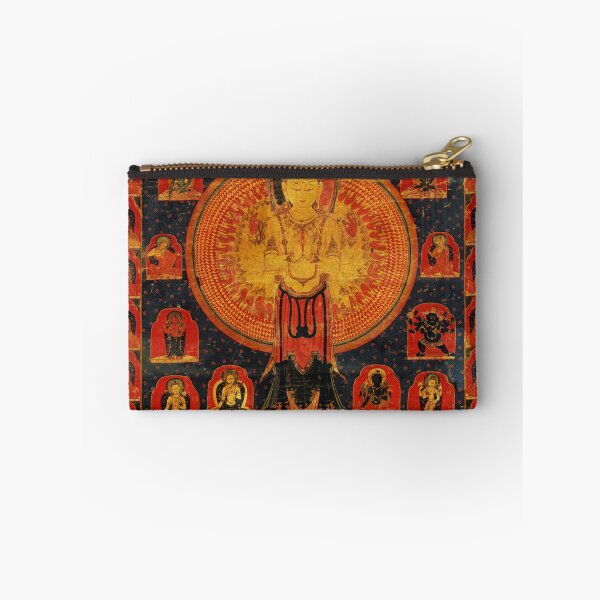 Item preview, Thousand-Armed Chenresi, a Cosmic Form of the Bodhisattva Avalokiteshvara (Restored Tibetan Artwork) designed and sold by PromoteProgress.