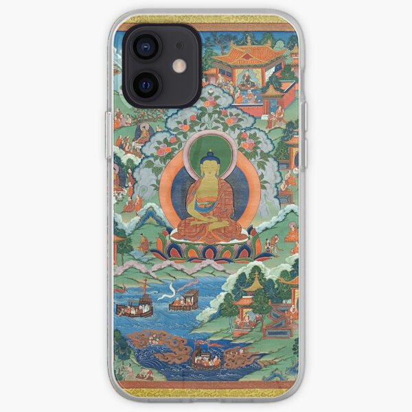 Thanka with Buddha (Restored Tibetan Artwork) iPhone Soft Case