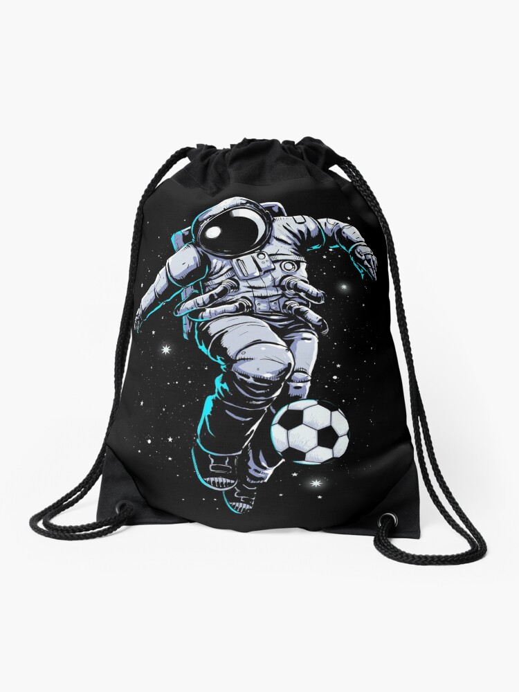 Drawstring Bag, Space Soccer designed and sold by carbine