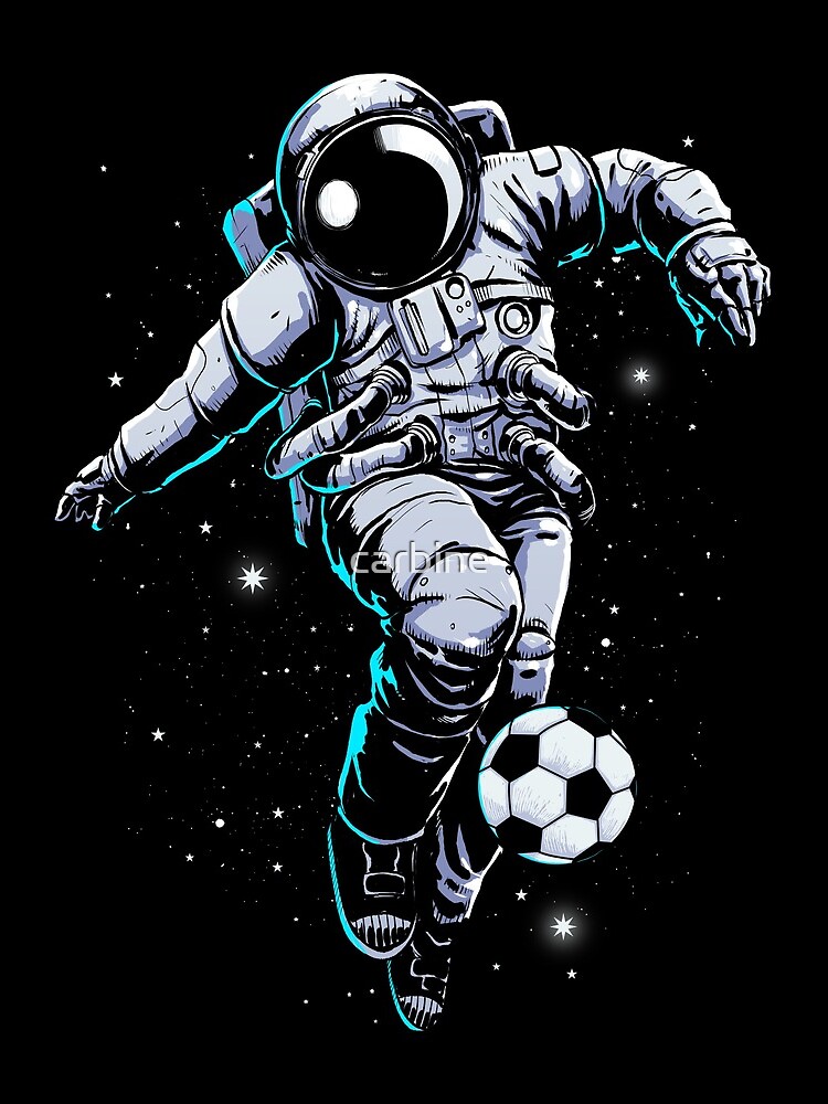 Thumbnail 3 of 3, Drawstring Bag, Space Soccer designed and sold by carbine.