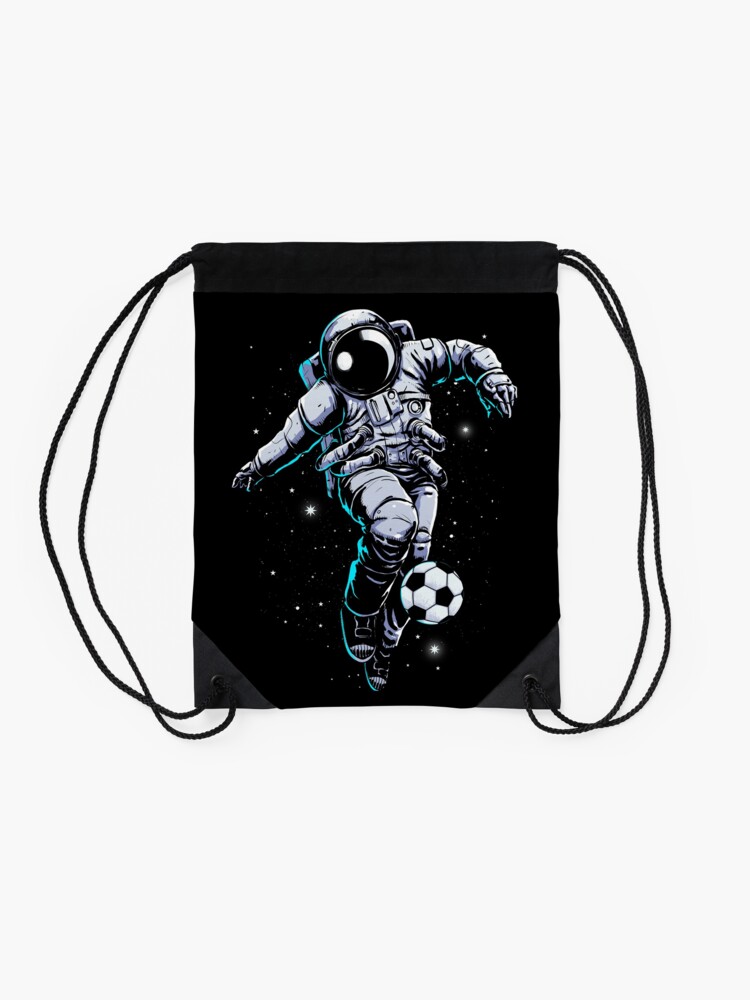 Thumbnail 2 of 3, Drawstring Bag, Space Soccer designed and sold by carbine.