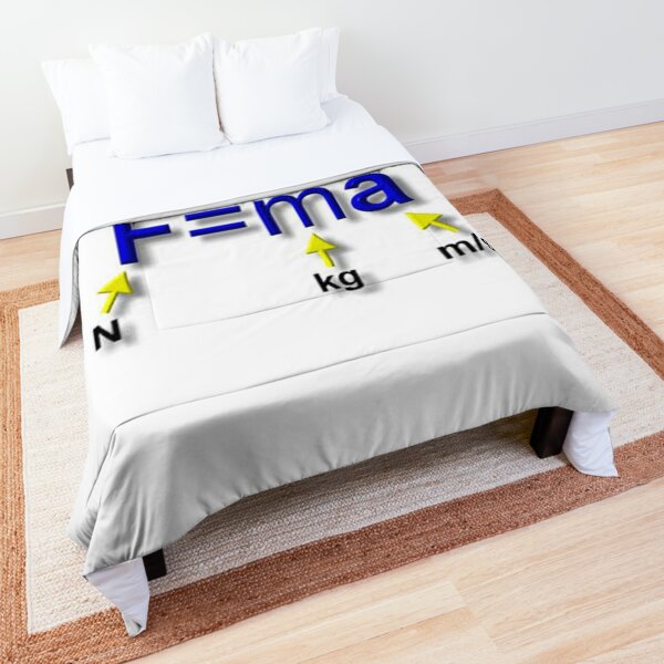 Newton's Second Law of Motion #Newton #Second #Law #Motion Comforter