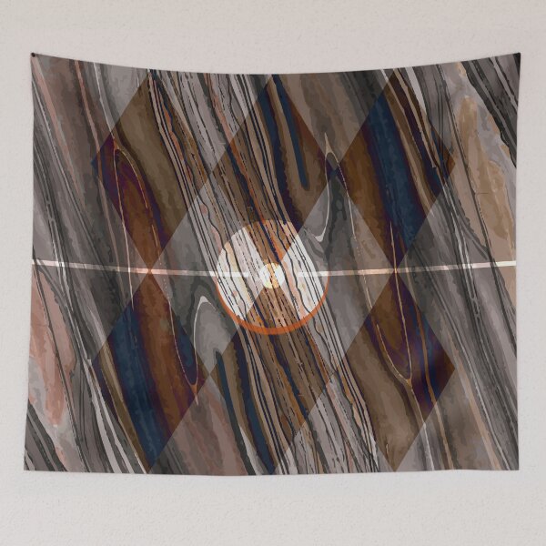 Item preview, Geometric Abstract - Modern Abstract - Geometric Pattern - Pattern Design - Brown - Wood Grains designed and sold by Studio Grafiikka.