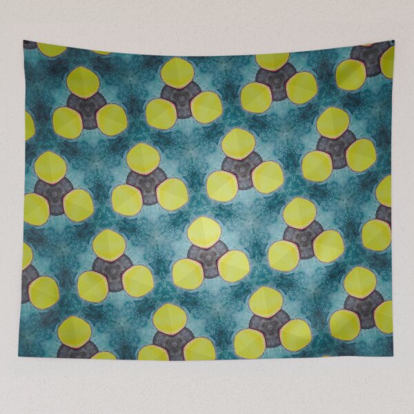 Item preview, Kaleidoscopic Art: Seedlings (Yellow, Black, Blue) designed and sold by Kokonuzz.
