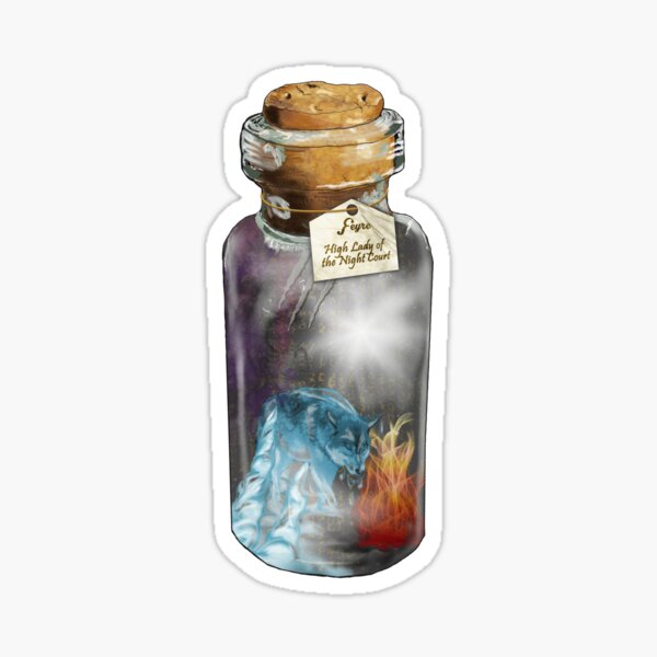 Feyre - the Cursebreaker, Defender of the Rainbow, High Lady of the Night Court Sticker