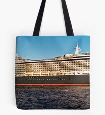 Cunard Queen Victoria - Sydney Harbour - 30" x 10" Panorama Tote Bag