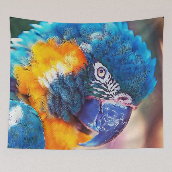 Aperçu de l'œuvre Perroquet coloré créée et vendue par AM FineArtPrints.