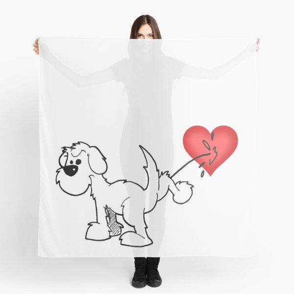 DOG - at least the dog likes me ! Scarf