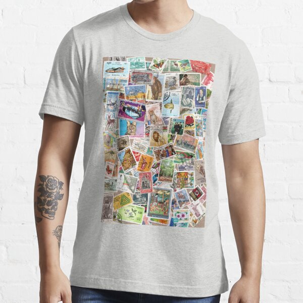 Vintage Postage Stamps T Shirt For Sale By Srokentroll Redbubble