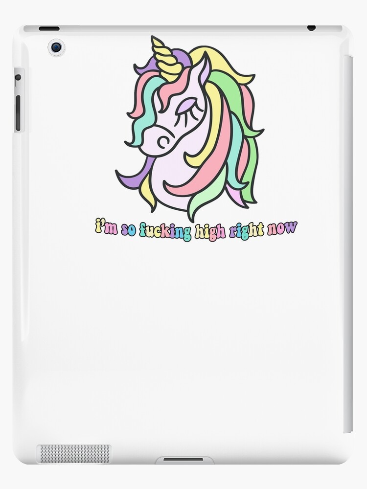 Regenbogen Pastell Asthetik Einhorn Ich Bin Jetzt So Hoch Ipad Hulle Skin Von Tsukimise Redbubble