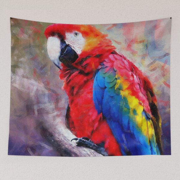 Aperçu de l'œuvre Perroquet coloré créée et vendue par AM FineArtPrints.