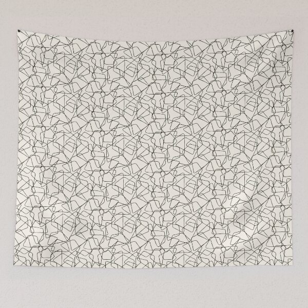 Item preview, Abstract Doodle Seamless Voronoi Mesh #1 designed and sold by lizious.