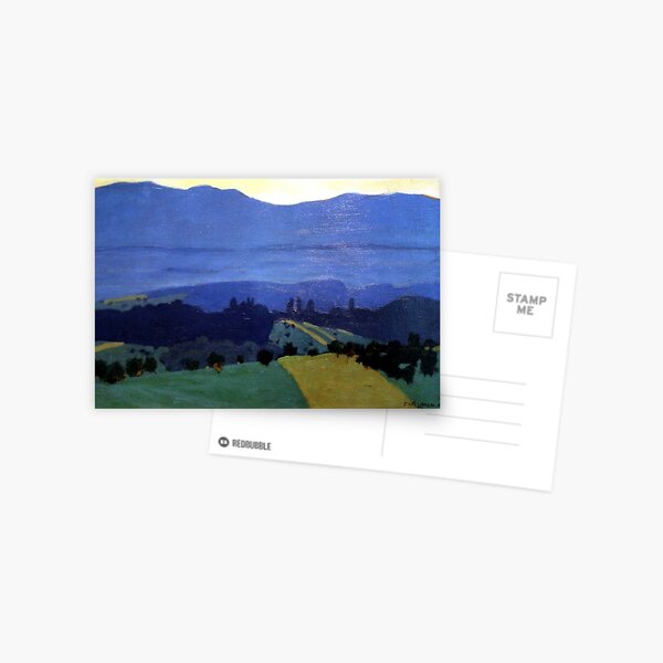 Felix Vallotton - Landscape in the Jura Mountains (new color editing) Postcard