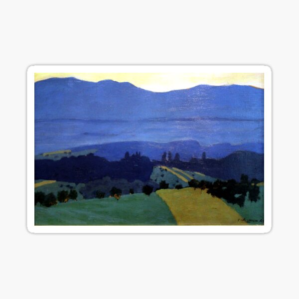 Item preview, Felix Vallotton -  Landscape in the Jura Mountains (new color editing) designed and sold by DejaVuStudio.
