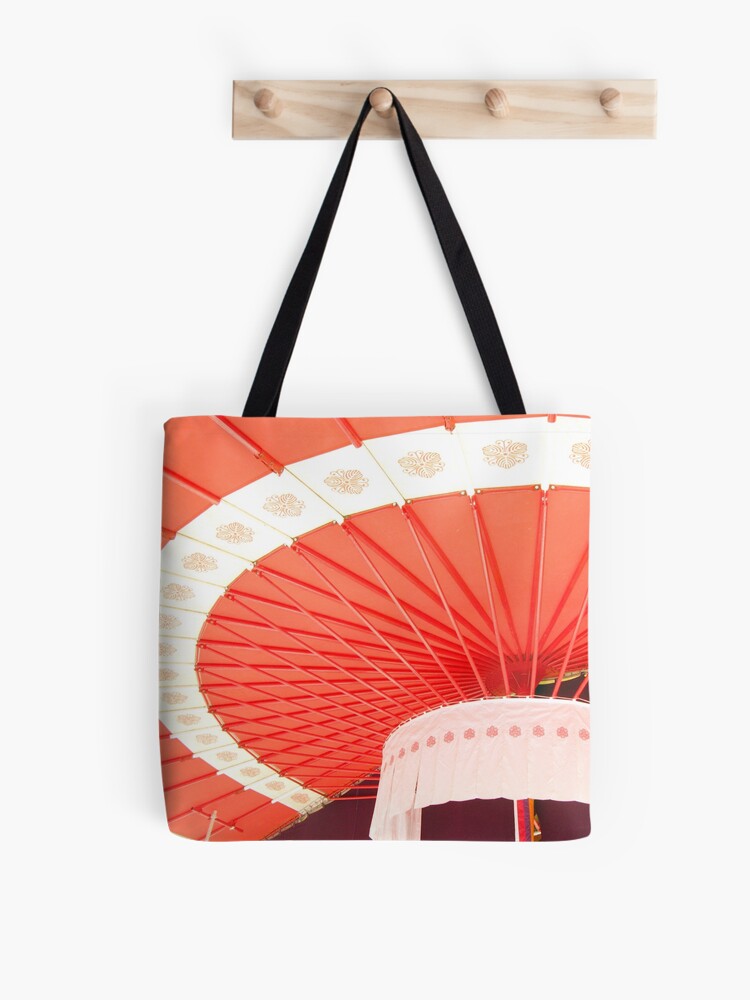 Thumbnail 1 of 2, Tote Bag, Japanese Shrine Umbrella designed and sold by tomoenk6.