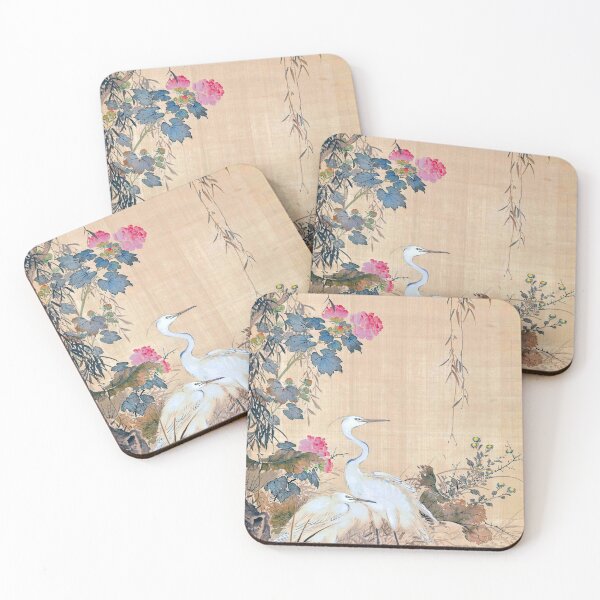 Item preview, Egrets, Peonies, and Willows (Restored Japanese Artwork) designed and sold by PromoteProgress.