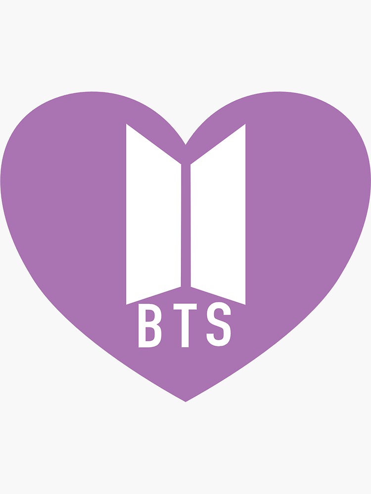 PURPLE BTS ARMY LOGO STICKER