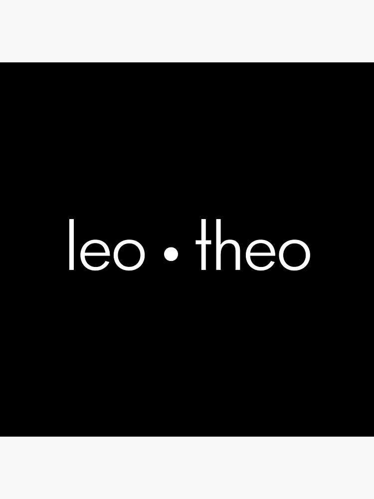 "Leo Theo Black Logo Label Brand " Sticker for Sale by leo-theo | Redbubble