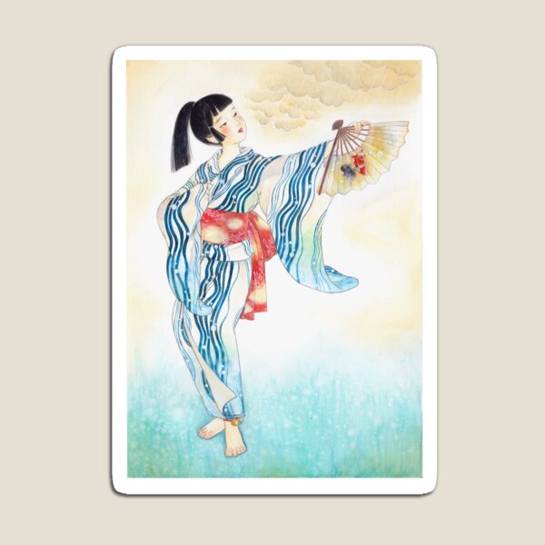 Kimono Girl Magnet
