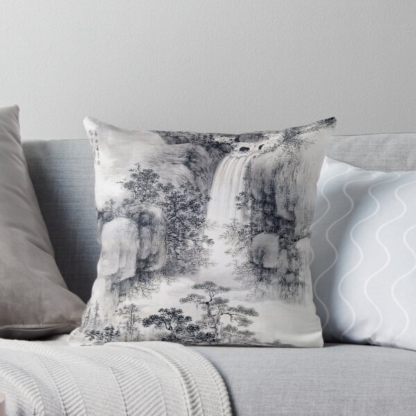 Item preview, Landscape with Waterfall (Restored Japanese Artwork) designed and sold by PromoteProgress.