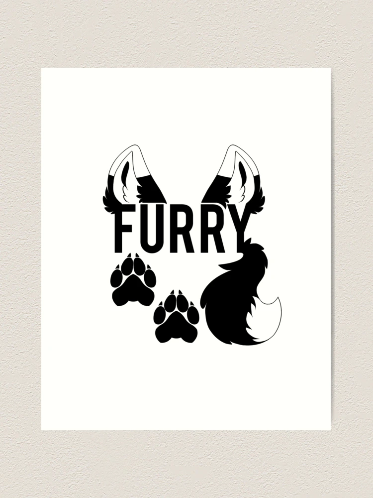 Tiny) Furry Avatar - Black & White