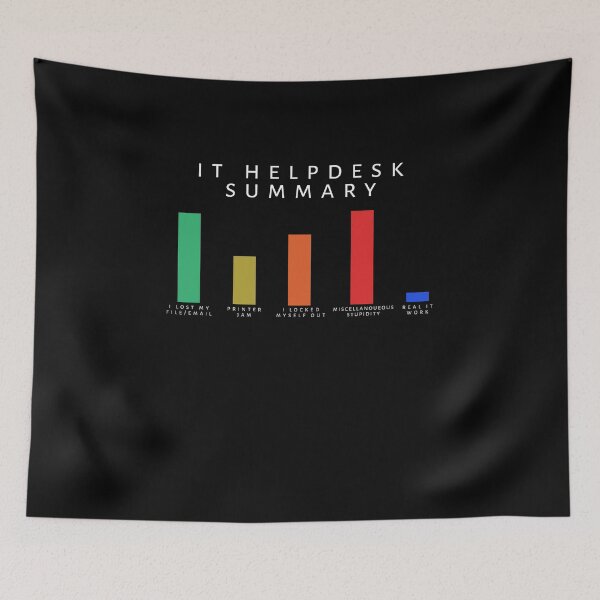 Item preview, Funny IT Helpdesk Summary Computer Science Nerd Geek T-Shirt designed and sold by LookTwice.