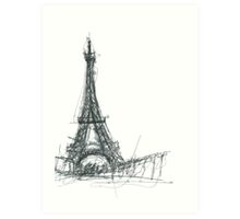  Eiffel Tower Sketch by BB H Redbubble