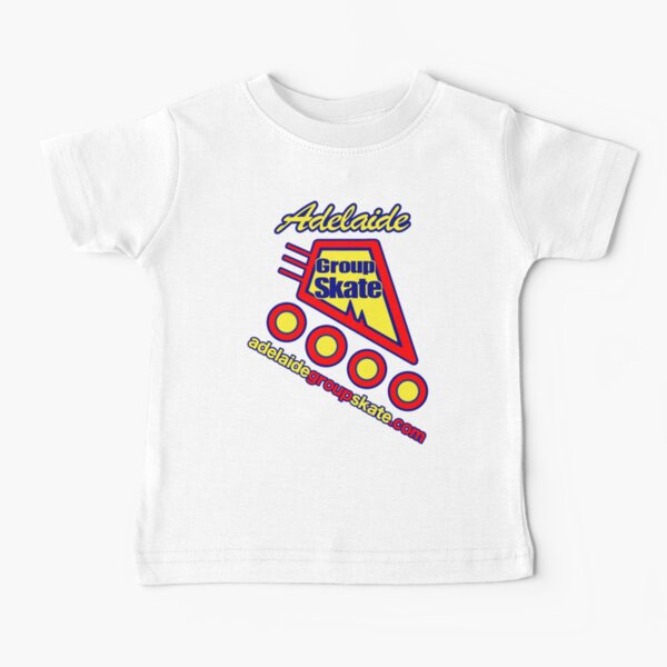 Adelaide Group Skate: Blaues einfaches Design Baby T-Shirt