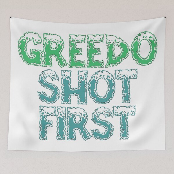 Item preview, Greedo Shot First designed and sold by TobattoVision Commodities.