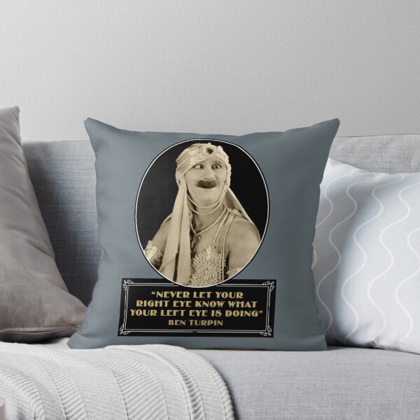 Item preview, Ben Turpin Quotes: “Never Let Your Right Eye Know What Your Left Eye Is Doing” designed and sold by TIGERDAVER.