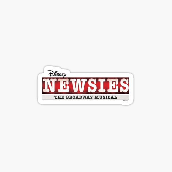 Newsies Broadway Logo Sticker For Sale By Faithjones Redbubble