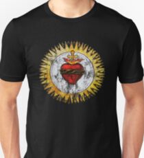 Sacred Heart of Jesus Christ Vintage Christian T-Shirt Slim Fit T-Shirt