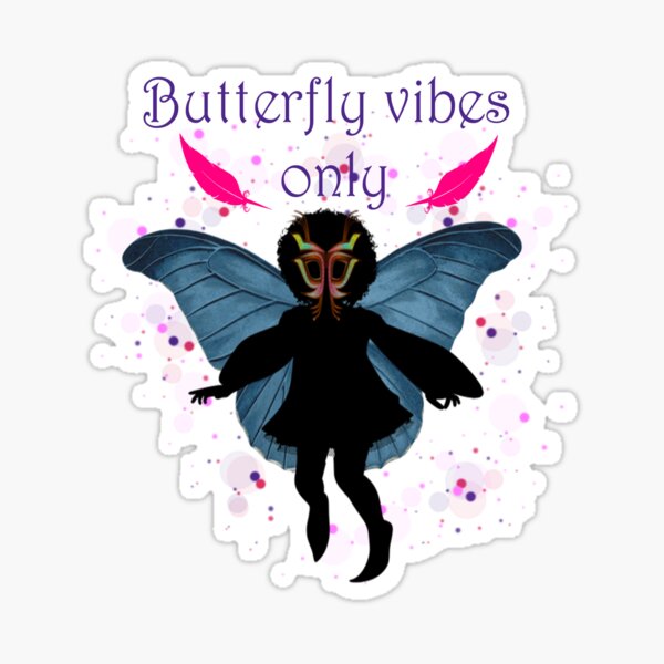 "Butterfly vibes " Sticker for Sale by Alig83 Redbubble