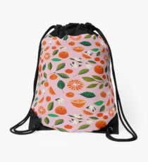 Mochila de cuerdas naranjada