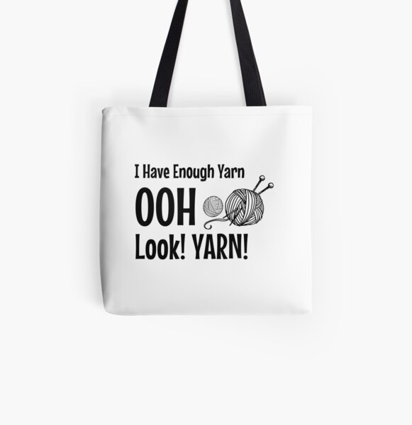 Funny Knitting Tote Bags Redbubble