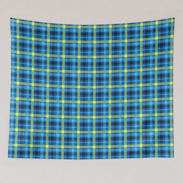 Item preview, Tartan Pattern Seamless Blue Yellow #4 designed and sold by lizious.