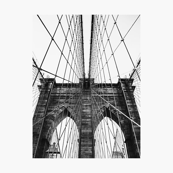 Item preview, New York, City, Bridge, Scandinavian, Nordic, Fashion print, Scandinavian art, Modern art, Wall art, Print, Minimalistic, Modern designed and sold by juliaemelian.