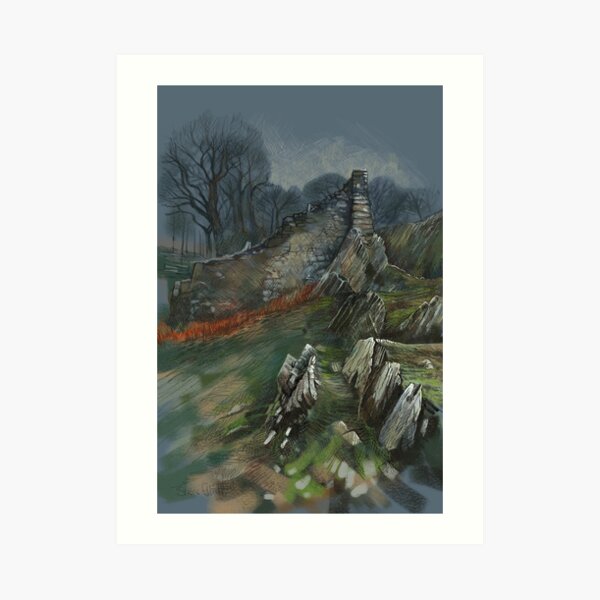 Bradgate Ruins Art Print